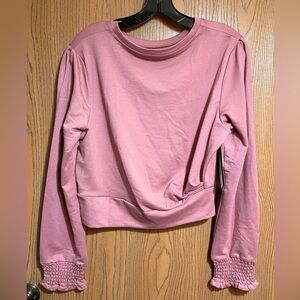 Cropped Sweatshirt in Mauve
